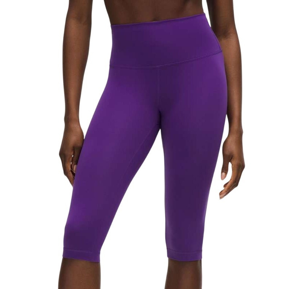 Lululemon Wunder Train High-Rise Crop 15" College Purple Women's Size 14 NWT